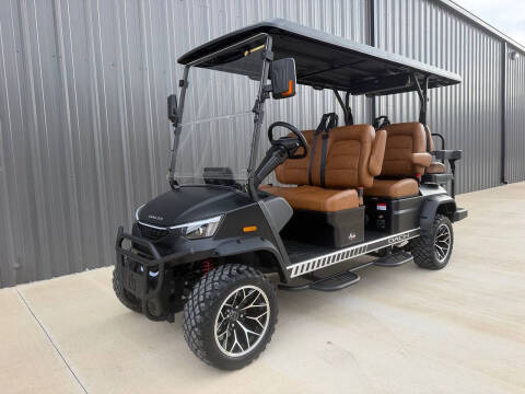 2026 Dach Apollo 4+2 in matte black — 6-passenger golf cart at Aledo Golf Carts
